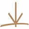 Ekena Millwork Alberta Smooth Timber Gable Bracket, Western Red Cedar, 96"W x 56"H x 1 1/2"D x 3 1/2"F, 14/12 Pitch GBW096X56X0204ALB00SWR - alternate 2